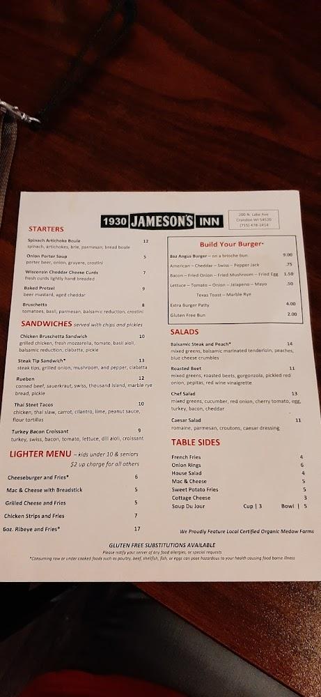 Hotel Crandon Restaurant and Bar Menu image 2